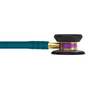 3M Littmann Classic II Pediatric Stethoscope, Stainless Steel Rainbow-Finish Chestpiece, Caribbean Blue Tube, Brass Stem, 28in, 2153