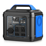 iFanze P302 296Wh 80000mAh Lithium Battery Power Solar Generator with 100W USB-C PD Output, Blue