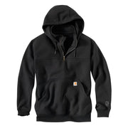 Carhartt Rain Defender Loose-Fit Heavyweight Quarter-Zip Hoodie - Black - XL