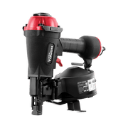 Hyper Tough CRN45V Pneumatic Coil Roofing Nailer, 15-Degree, 11-Gauge, 1-3/4-Inch Nails, Black and Red