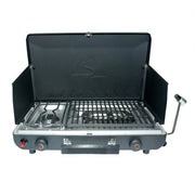 Ozark Trail GCT2220W Propane 2-in-1 Portable 2 Burner Grill Camp Stove