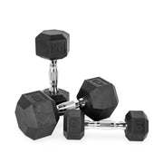 Cap SDR1-050 Barbell Coated Hex Dumbbell Single 50 lb Black