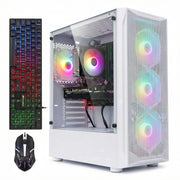 STGAubron Gaming Desktop Computer, Intel Core i7 3.9GHz, AMD Radeon RX 580 8GB, 16GB RAM, 1TB SSD, WiFi 6, Bluetooth 5.0, RGB Fans, Windows 11 Home, ABR0122