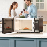 Hamilton Beach HBCMWG16S2WS11 1.6 Cu ft 1100-Watt Sensor Countertop Microwave Oven, Stainless Steel