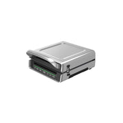 George Foreman GRD6090B Smokeless, Digital Smart Select, Family Size (4-6 Servings), Stainless Steel