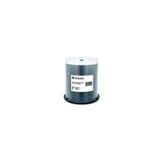 Verbatim CD-R 700MB 52X White Thermal Hub Printable Discs, 100 Pack Spindle, 95254