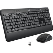 Logitech MK540 Wireless Keyboard and Mouse Combo, Full-Size Keyboard, Ambidextrous Mouse, 2.4 GHz, Black