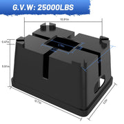 Aiqeek Trailer Jack Blocks 4-Pack, 25000 lbs Load Capacity, RV Stabilizer Blocks for Tongue Jack, Post, Foot, and 5th Wheel