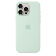 Apple iPhone 16 Pro Max Silicone Case with MagSafe, Aquamarine, Slim Lightweight Design, 55% Recycled Silicone, Camera Control Compatible