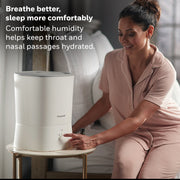 Honeywell HWM440W Top Fill Warm Mist Humidifier with Essential Oil Cup, White