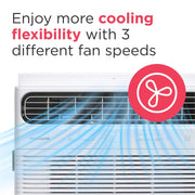Frigidaire 12,000 BTU Smart Inverter Window Air Conditioner with Wi-Fi, Remote Control, 550 Sq Ft Cooling, White, FHWW125WE1