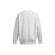 Under Armour UA Icon Fleece Women's Oversized Crew Pullover Sweater, Distant Gray Medium Heather White, X-Small, 1379475-023-XS