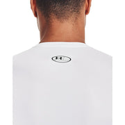 Under Armour HeatGear Compression Long-Sleeve Shirt - White/Black - LT