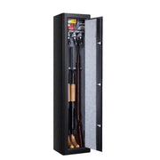 Fortress 4 Gun Steel Safe, Electronic Digital Lock, Fire-Resistant, Black, 4-Gun Capacity, 4EBF