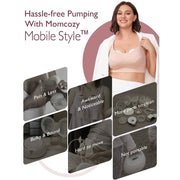 Momcozy Mobile Style M6 Double Electric Breast Pump, Hands-Free, DoubleFit Flange, Red, Pack of 2