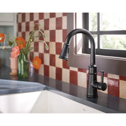 Moen 7260BL Belfield 1.5 GPM One-Handle High Arc Pulldown Kitchen Faucet - Black