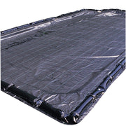 GLI Pool Products Fine Mesh 16 x 32 Rectangle Winter Pool Cover, Black, Durable Fabric with Water Bag Loops and Brass Grommets, W3920