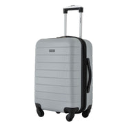 Wrangler WRW-20272-014  2-Piece Expandable Rolling Hard-Side Spinner Carry-on Set with 22-Inch Carry-on, 15-Inch Tote, Ultimate Gray