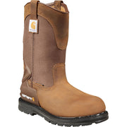Carhartt CMP1200 Core 11'' Waterproof Steel Toe Wellington Work Boots for Men - Bison/Brown - 12W