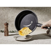 Carote A08656 22pcs Nonstick Cookware Set with Detachable Handle, Black