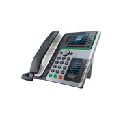 Poly Edge E450 IP Phone, Corded Desktop VoIP Phone with Dual Displays, 14-Line Keys, PoE Support, Speakerphone, Black, 89B55AA#ABA