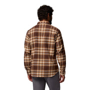 Columbia Pitchstone II Heavyweight Flannel Long-Sleeve Shirt - Tobacco Twilight Ombre - L