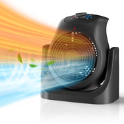 Konwin SFH-185T LifePlus 2-in-1 Space Heater and Fan Combo, Energy Efficient, Black, Portable with Adjustable Tilt