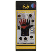 Real Tree Adult Heated Gloves, Black - Lightweight