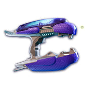Gel Blaster HALO Type-25 Plasma Blaster, Officially Licensed Replica, Motorized Automatic Tracer Fire, USB-C Rechargeable Battery, Purple and Silver