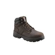 Herman Survivors Mens Boulder Waterproof Steel Toe Work Boots, Full Grain Nubuck Leather, Slip- and Oil-Resistant Rubber Outsole, Enduro Pro Anti-Fatigue Footbed, 6-Inch Ankle High, Brown