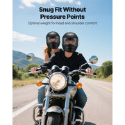 KFFKFF Full Face Motorcycle Helmet with Dual Swappable Visors, Removable Washable Liner, Advanced Ventilation, DOT Certified, Matte Black, Size M, MD-803