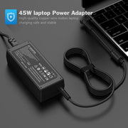VUOHOEG Laptop Charger 45W 19.5V 2.31A Blue Tip Compatible with HP Pavilion x360, Zbook 14u G4 G5 15u 15 G3 Series HB0D04
