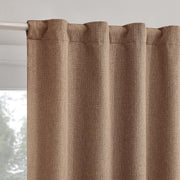 Sun Zero Vance Curtain Panel Pair, 100% Blackout, Magnetic Closure, Dusty Terracotta, 37 in x 84 in, 65804