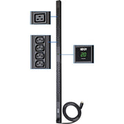 Tripp Lite Metered Power Distribution Unit, 20A, 3.8kW, 38 Outlets (6 C19, 32 C13), 200-240V, C20 Inlet, 10 ft Cord, 0U Vertical Rackmount, PDUMV20HV
