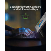 Belkin Pro Keyboard Case with Backlit Bluetooth Keyboard, Magnetic Stand, Multi-Gesture Trackpad, Apple Pencil Storage Compatible, Black, for iPad Pro 11 in M4 M5 BBZ002tt-V2