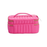 Conair A30596 Sophia Joy Train Case with Mirror and Brush Organizer, Pink