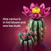 LEGO Botanicals Flowering Cactus Building Toy, Creative Crafting Kit with 482 Pieces, Multicolor, 11509