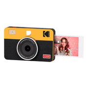 Kodak Mini Shot 2 Retro 2-in-1 Instant Camera and Photo Printer, 2.1x3.4 in Prints, Bluetooth, Yellow, Includes 8 Sheets