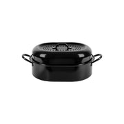 GraniteStone Oval Roaster Pan, Medium 18.8 Ultra Nonstick Roasting Pan with Lid