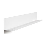 Hangman Photo and Collector's Ledge, No Stud Installation System, Powder-Coated Aluminum, White, 12 Inch