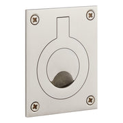 Signature Hardware 955220-2.25 Evandrus Brass Recessed Pocket Door Ring Pull, Brushed Nickel, 2-1/4 in Wide