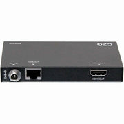 C2G HDMI HDBaseT Extender Over Cat6a Cable, 4K 60Hz, Bi-Directional Power Over Cable, Black, C2G30010
