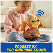 Spin Master Paw Patrol Liberty Talking Plush, 12 in, Interactive Toy with 20 Sound Effects and Phrases, Kids 3+