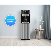 Brio 430 Bottom Load Water Cooler Dispenser with Hot, Room, and Cold Water, 10.5 Inch Dispense Height, Black