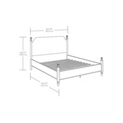 My Texas House Monroe Queen Bed, Brushed Oak Finish BOX 2