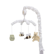 Disney Classic Pooh Musical Mobile with Plush Winnie the Pooh, Hunny Pot, Bees, Ivory Sage Butter, 8893079