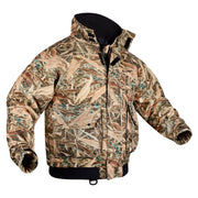 Onyx Flotation Jacket, Marsh Camo, Medium, Lightweight Nylon with Fleece Lining and Water-Resistant Cuffs, 156000-880-030-24