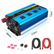 LVYUAN F-2000P 2000W Pure Sine Wave Power Inverter DC 12V to AC 110V Converter, Blue