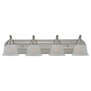 Sea Gull Lighting 44628-962 Bath Vanity with Satin EtchedGlass Shades, Brushed Nickel Finish