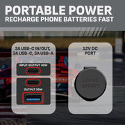 Schumacher Electric 1000A Car Battery Jump Starter and Portable Power Station with 120-PSI Air Compressor, USB Charging, Black, SJ1691